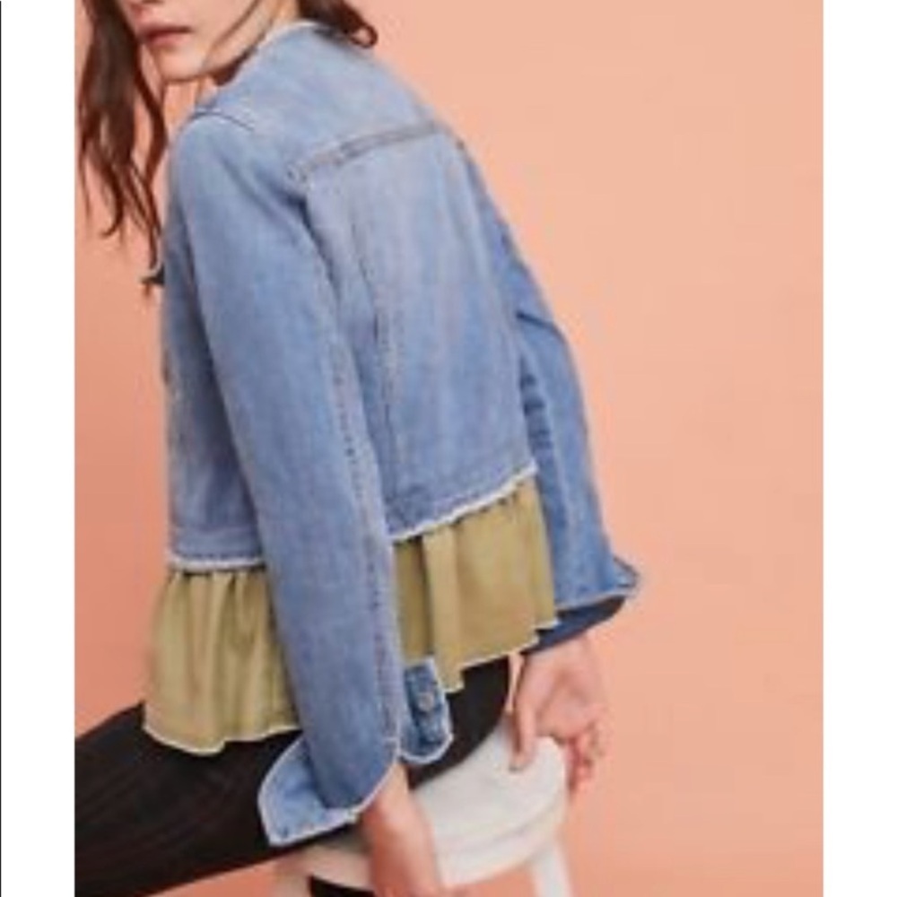 New Anthropologie denim jacket size XS - Picture 5 of 5